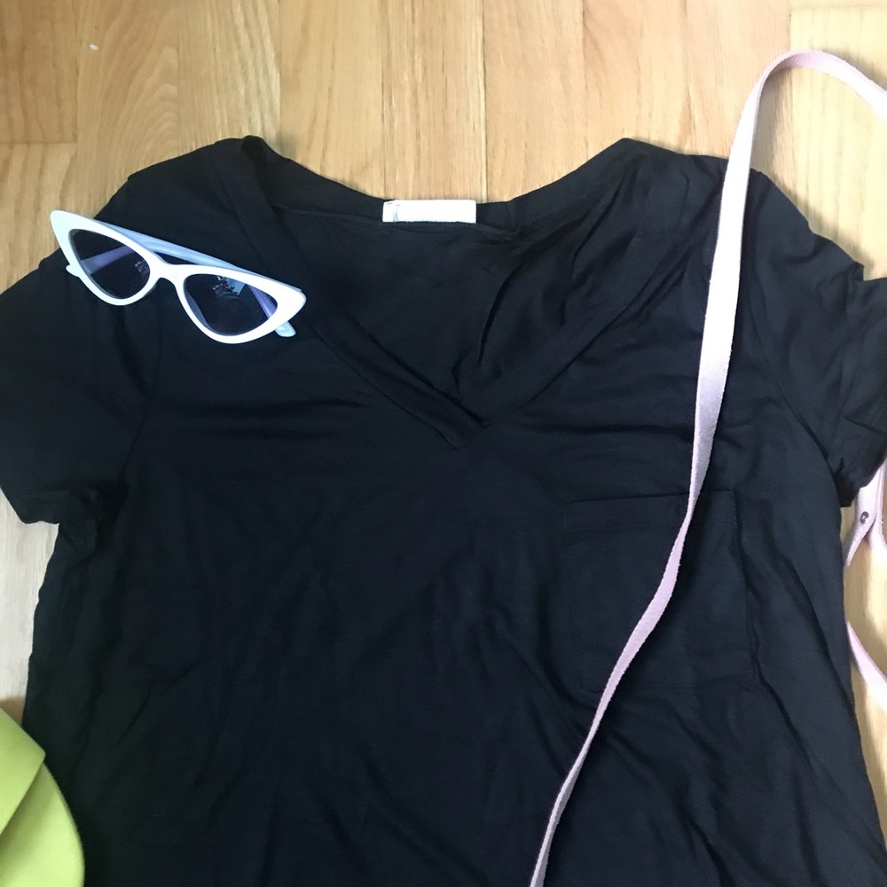 LAST 1- Large❗️🖤Black T-Shirt Dress w/Pockets - Picture 6 of 7